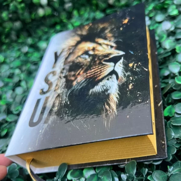 Mini Bíblia Yeshua Dourada com índice Letra Pequena ARC - Imagem 2