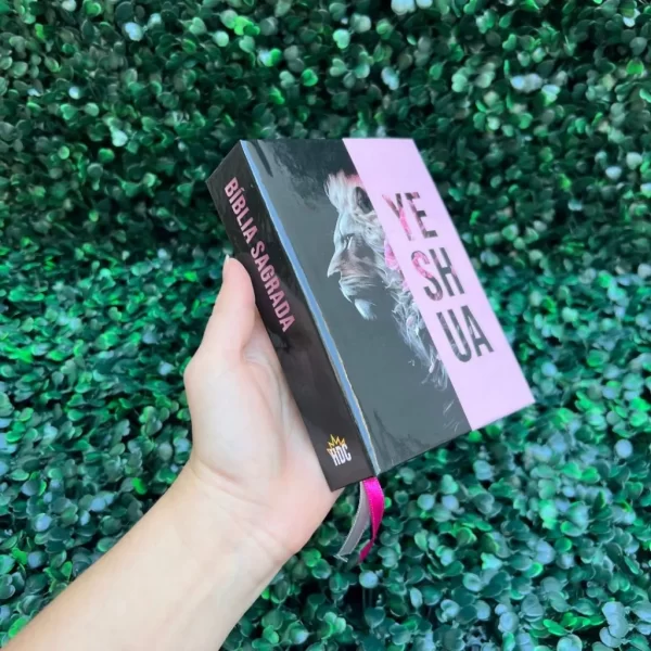 Mini Bíblia de bolsa Yeshua (Jesus) Rosa com índice letra pequena ARC - Imagem 4